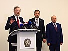 Petr Fiala, Vít Rakuan a Vladimír Posolda (vpravo) na Úadu pro zahraniní...