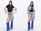 Denim rozhodn� není nuda! Zá�ným p�íkladem jsou prod�ravené modely. 6650 K�