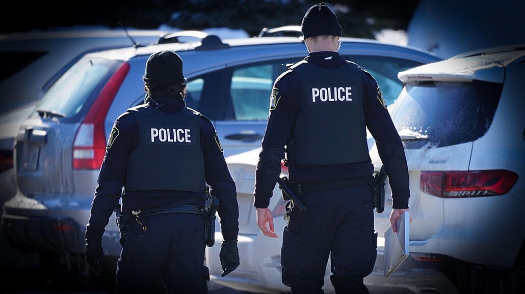 Kanadští policisté na místě činu. (31. března 2023)
