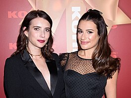 Emma Robertsová a Lea Michele