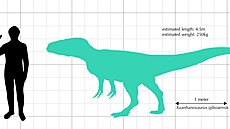 Xuanhanosaurus patřil do velikostní kategorie teropodů, schopných lovit menší...