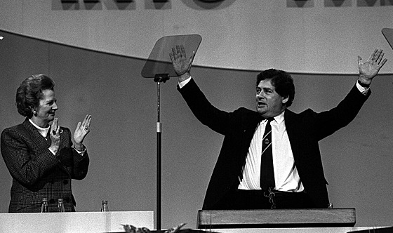 Nigel Lawson a Margaret Thatcherová na snímku z íjna 1988.