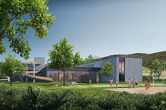 �eská Ves má u� n�kolik let studii nového plaveckého areálu, v n�m� by nechyb�l...