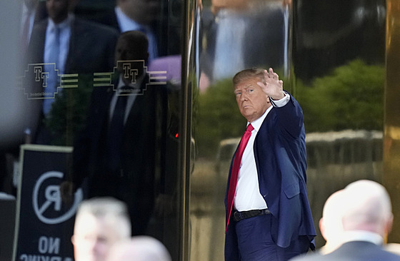 Bývalý americký prezident Donald Trump dorazil do New Yorku. (3. dubna 2023)