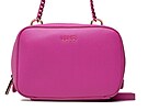 Crossbody kabelka se zlatým kováním, ozdobným �etízkem v nádherném fuchsiovém...