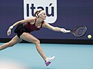 Petra Kvitová ve finálovém zápase turnaje v Miami.