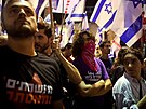 Desítky tisíc lidí demonstrovaly v Tel Avivu proti reform soudnictví izraelské...