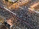 Desítky tisíc lidí demonstrovaly v Tel Avivu proti reform soudnictví izraelské...