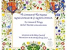 Pozvánka na korunovaci britského krále Karla III., která bude 6. kvtna 2023....