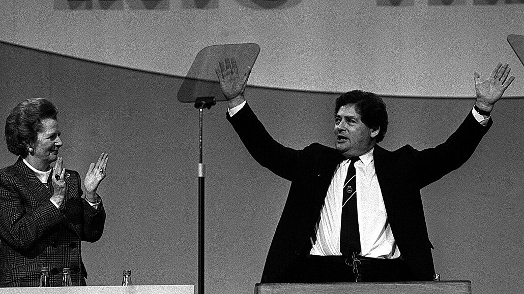 Nigel Lawson a Margaret Thatcherová na snímku z íjna 1988.