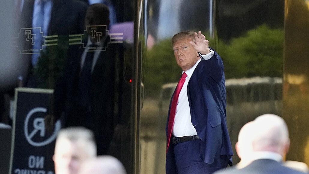 Bývalý americký prezident Donald Trump dorazil do New Yorku. (3. dubna 2023)