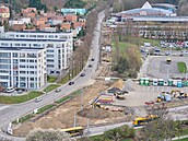 Oprava ulice Březnická  a křižovatky s Mostní ulicí omezila dopravu ve Zlíně....