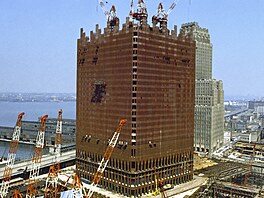 Stavenit Svtového obchodního centra v New Yorku (1. srpna 1969)