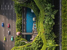 Hotel Park Royal v Singapuru. Sebastien Nagy vyfotografoval nkolik zajímavých...