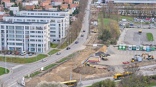 Oprava ulice Beznick  a kiovatky s Mostn ulic omezila dopravu ve Zln. (duben 2023)