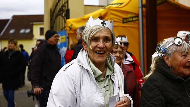 Turist do ern Hory na Blanensku pili zahjit seznu s korunou na hlav. (2. dubna 2023)