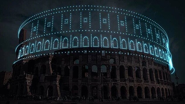 Italsk Koloseum v pvodn dimenzi podle nizozemskho studia DRIFT