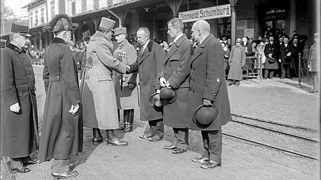 Nvtva poslednho rakouskho csae Karla I. v Tanvaldu v roce 1918