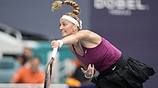 Petra Kvitová ve finále turnaje v Miami.