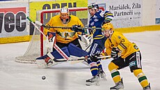 Druhý zápas finále playoff první hokejové ligy mezi Vsetínem a Zlínem.