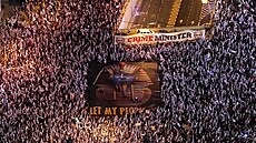 Desítky tisíc lidí demonstrovaly v Tel Avivu proti reformě soudnictví izraelské...