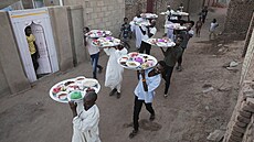 Oslavy muslimského svátku ramadán v Súdánu (7. dubna 2023)