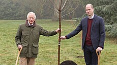 Král Karel III. a princ William (King's Lynn, 2. dubna 2023)