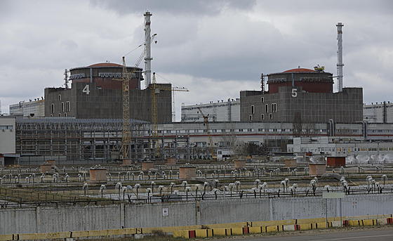 Záporoská jaderná elektrárna na jihu Ukrajiny (29. bezna 2023)