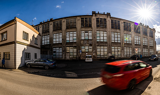 Bývalá Mayerova továrna ve Dvoe Králové nad Labem (27. bezna 2023)
