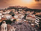Námstí Monastiraki v Aténách