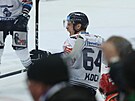 Vítkovický obránce Patrik Koch slaví vítzný gól v pátém semifinále hokejové...