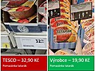 Pomazánka tatarák se v Tesku prodává o 13 korun drá, ne nabízí sám výrobce na...