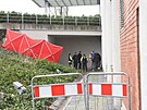 Policie provuje okolnosti pádu mue z budovy krajského úadu ve Zlín. (duben...