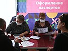 Dokumentace ukrajinských uprchlík z Chersonu v Rusku. (25. íjna 2022)