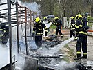 Pra��t� hasi�i zasahovali u po��ru st�j� na C�sa�sk�m ostrov�. V ho��c�m...