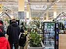 Prodejn� automat na konop� v obchodn�m centru.
