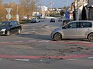 Sou��st� rekonstrukce Vysock� ulice m�la b�t i prom�na miniokru�n� k�i�ovatky s...