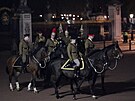 Noní nácvik prbhu korunovace britského krále Karla III. (Londýn, 18. dubna...