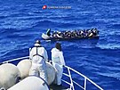 Italská pobení strá zachránila z moe 1200 migrant