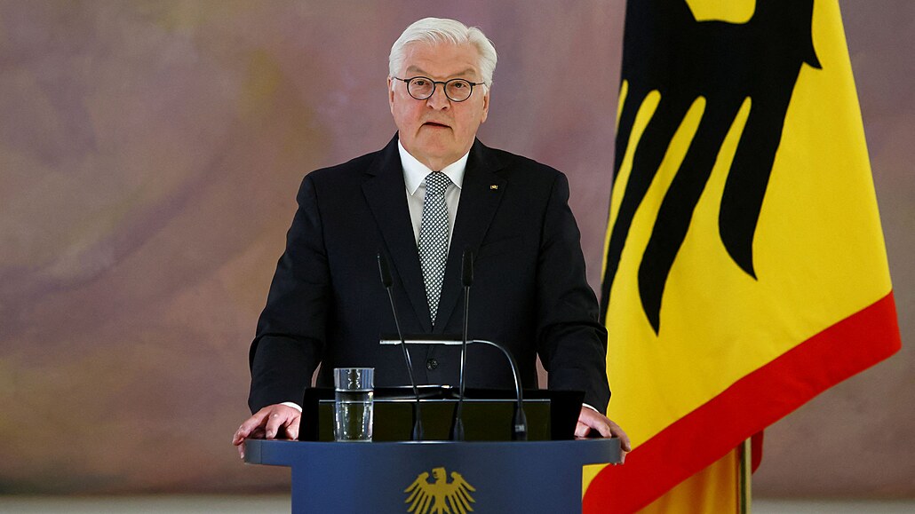 Nmecký prezident Frank-Walter Steinmeir (17. dubna 2023)