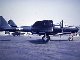 P-61C Black Widow jako exponát muzea USAF na Wright-Pattersonov letecké...
