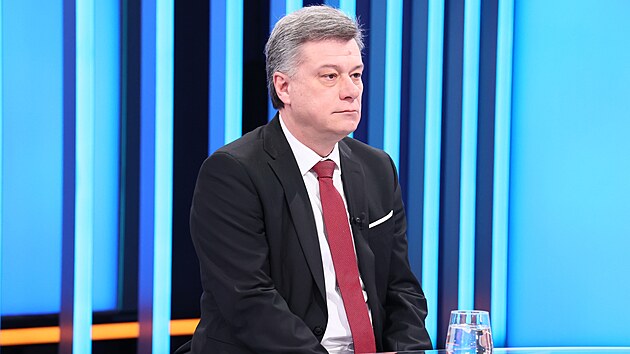 V Partii Terezie Tomnkov diskutovali ministr spravedlnosti z ODS Pavel Blaek a pedseda stavn-prvnho vboru snmovny Radek Vondrek z hnut ANO. (16. dubna 2023)