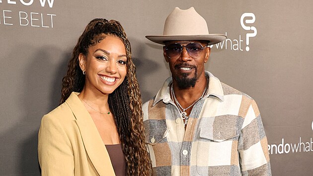 Corinne Foxxová a její otec, herec Jamie Foxx (Los Angeles, 2022)