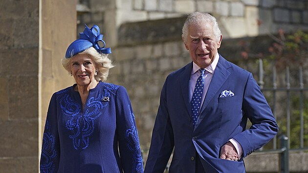 Královna cho Camilla a král Karel III. (Windsor, 9. dubna 2023)