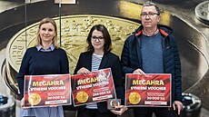 Výherci megahry si p�evzali ceny v sídle �eské mincovny.