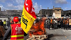 Protesty Francouz proti dchodové reform. (13. dubna 2023)