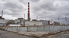 Záporoská jaderná elektrárna na jihovýchod Ukrajiny (29. bezna 2023)