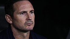 Trenér Frank Lampard b�hem utkání proti Realu Madrid.