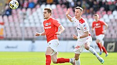 Momentka z utkání první fotbalové ligy mezi Zbrojovkou Brno  a FK Pardubice