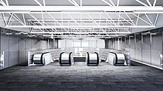 Vít�zný návrh Maxima Vel�ovského a edit! architects stanice metra linky B...